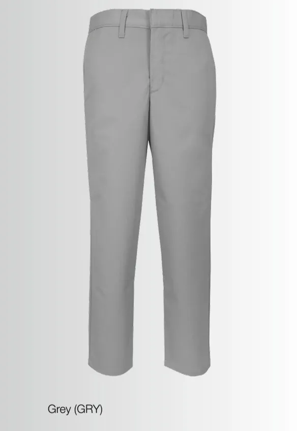 A  Boys Modern Fit Twill Pants Grey