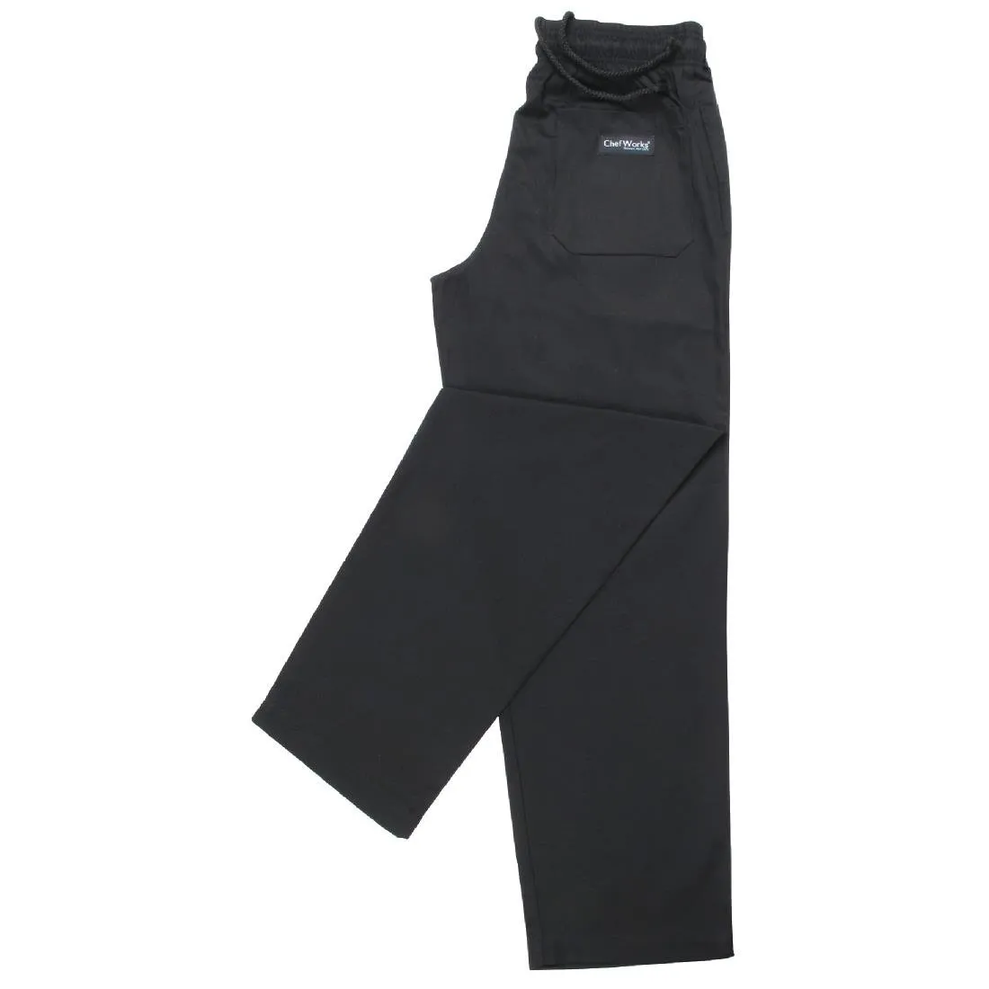 A029-4XL Chef Works Essential Baggy Trousers Black 4XL
