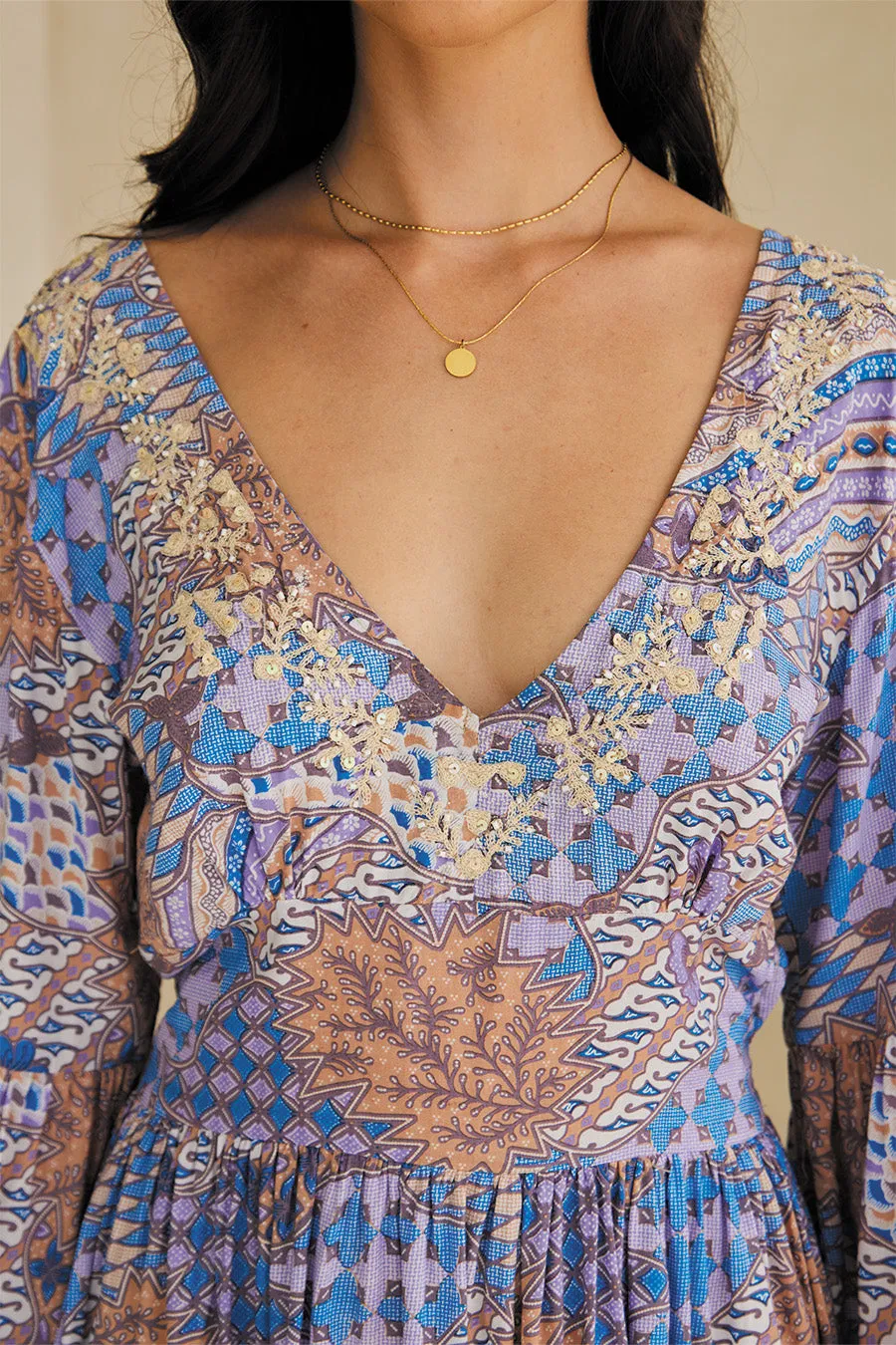 ARABELLA SHIRT // VINTAGE PRINT EMBROIDERED