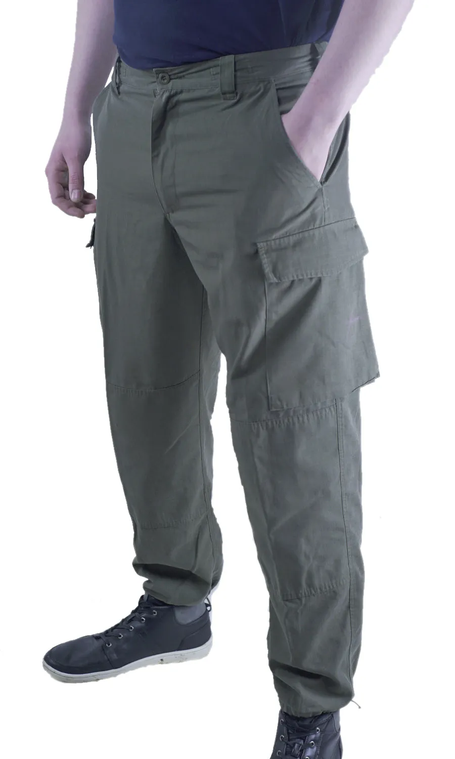 Austrian Army Olive Green Combat Trousers - Rip Stop – DISTRESSED RANGE