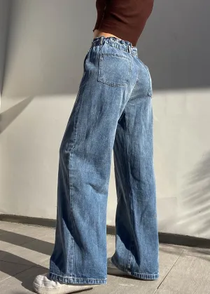 Baggy Mid Wash Jeans (27-29”)