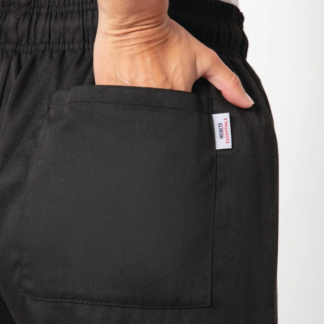 BB477-M Nisbets Essentials Chef Trousers Black M