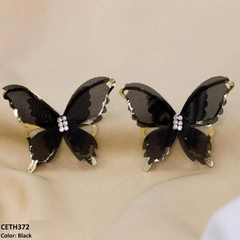 Butterfly Ear Tops Pair