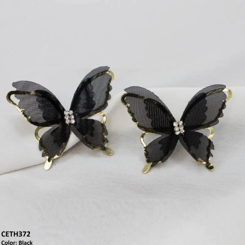 Butterfly Ear Tops Pair