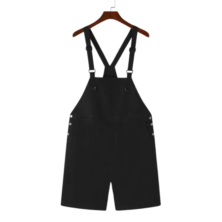 Casual Black Overalls