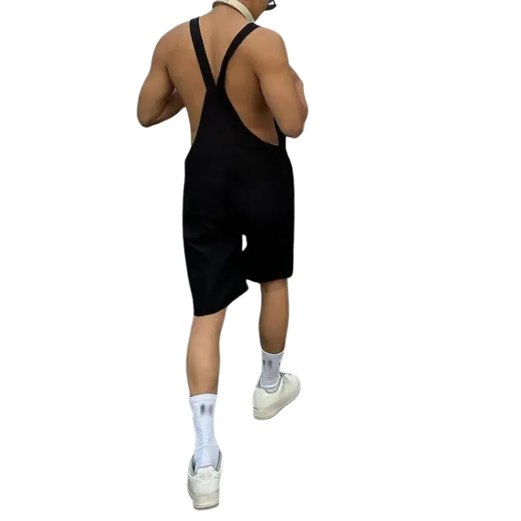 Casual Black Overalls