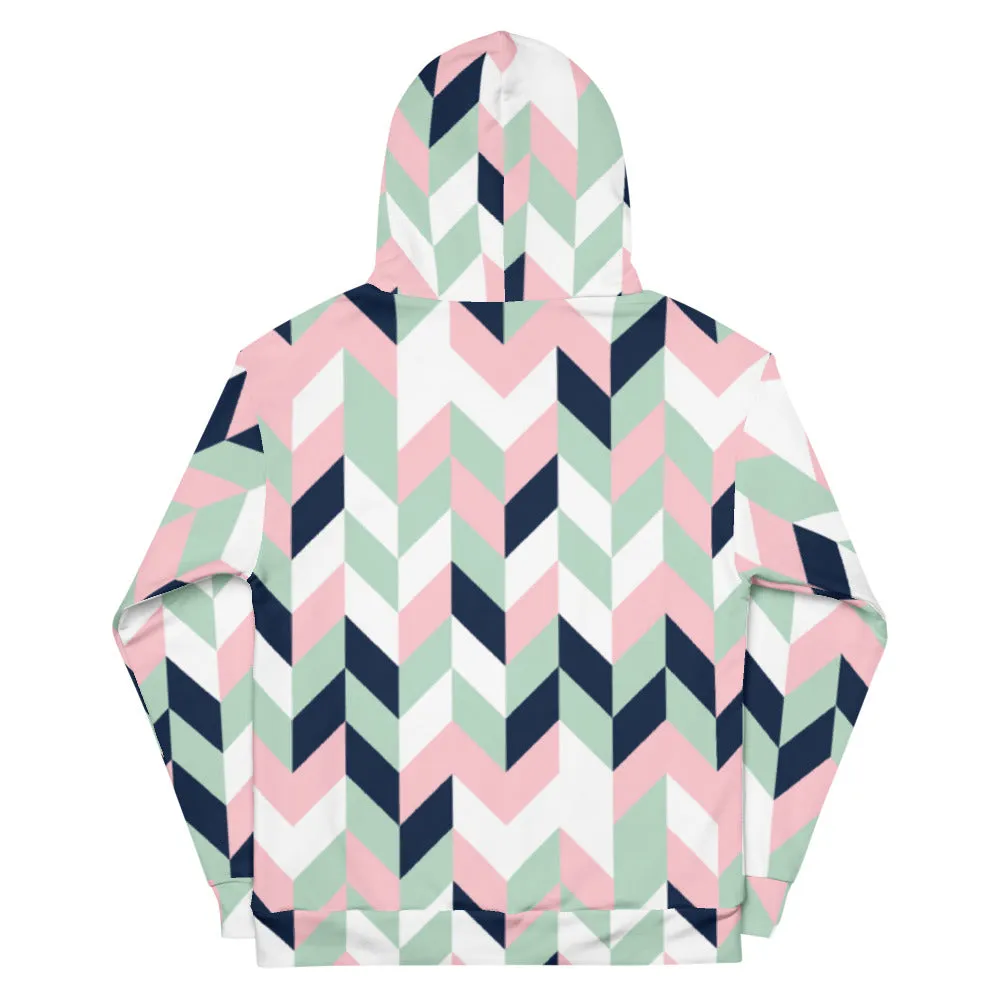 'Chevrons' unisex hoodie