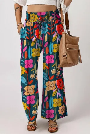 Chic high-waisted wide leg trousers
