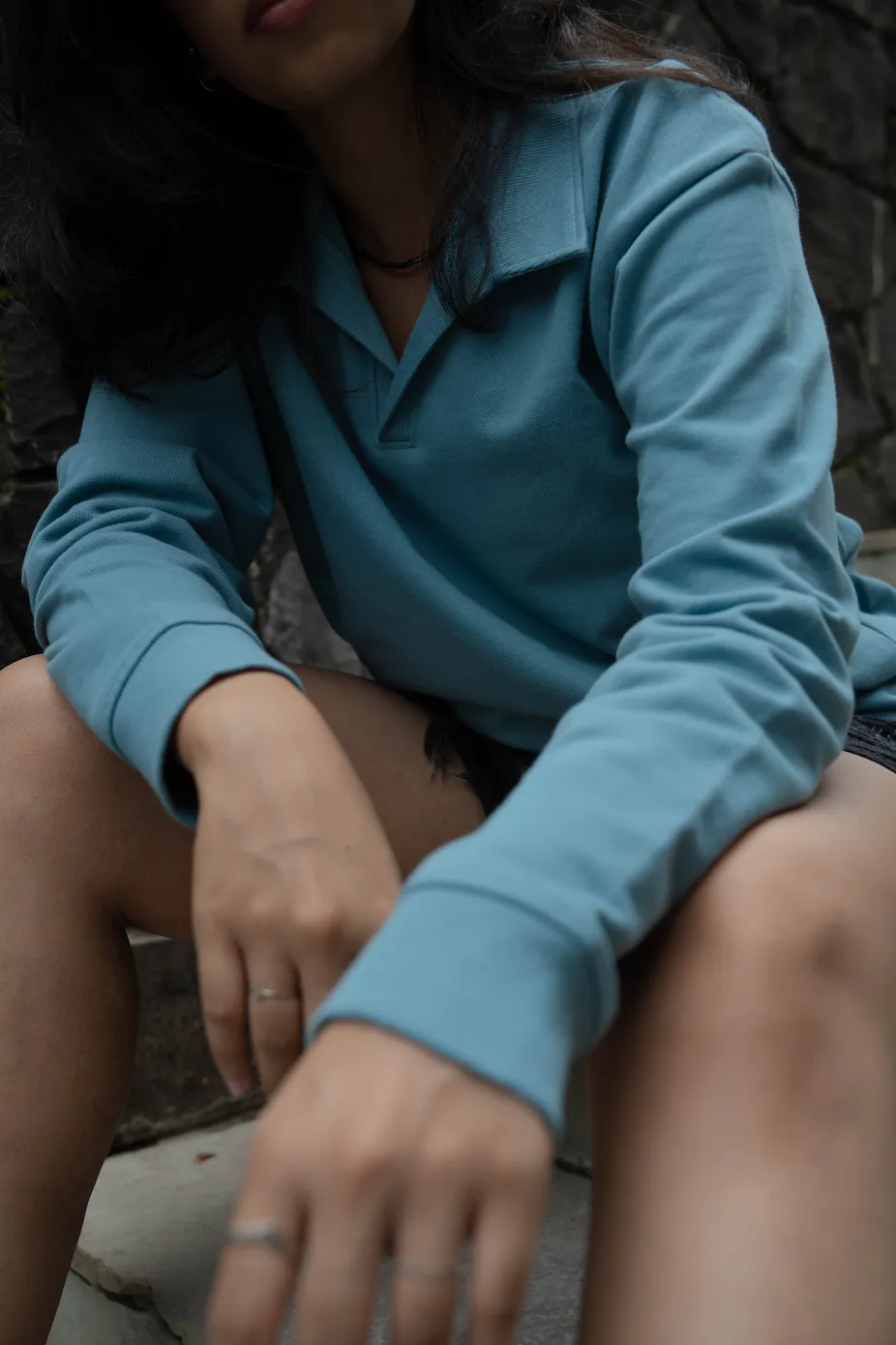 Collar Sweatshirt