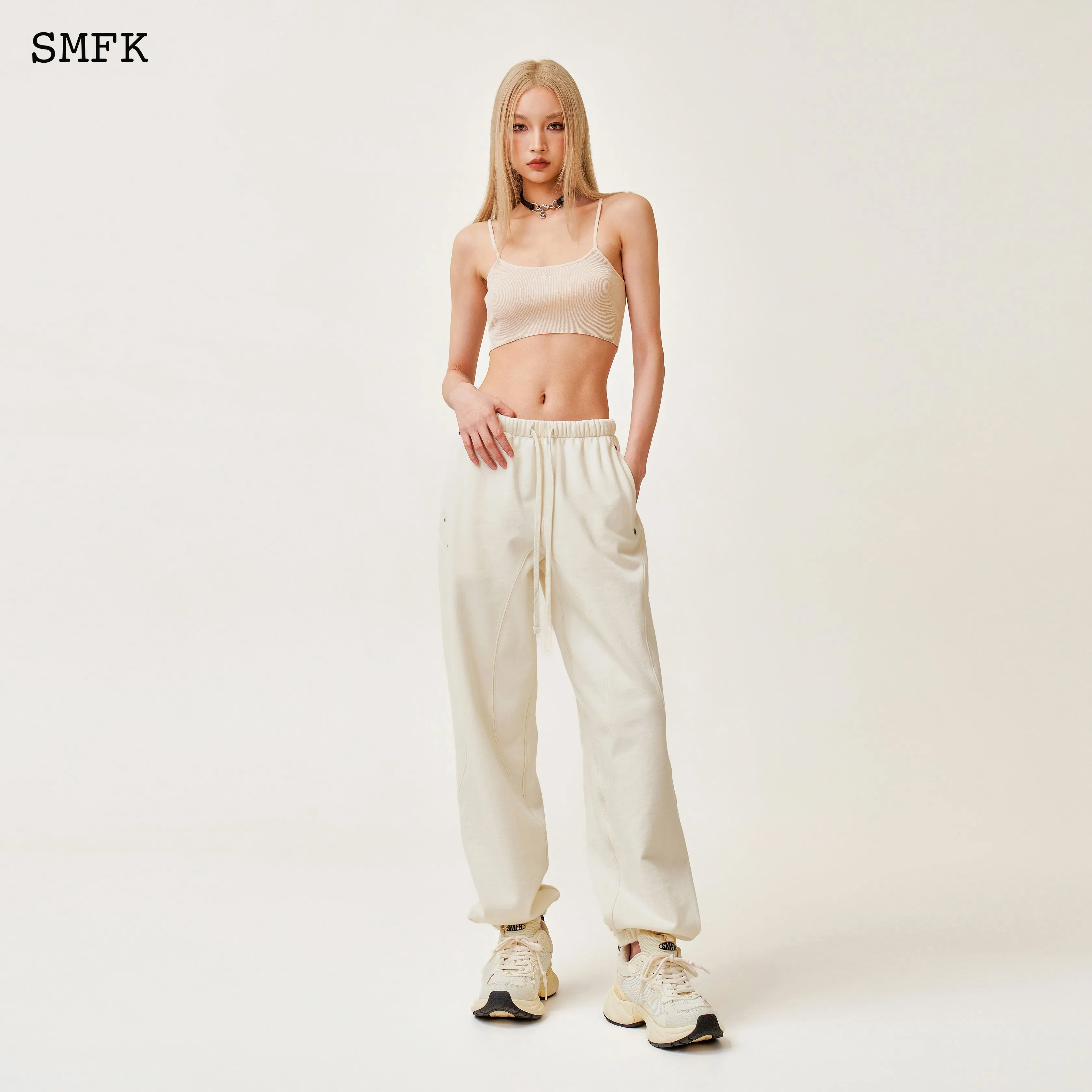 Compass Rush Jogging sweatpants In White