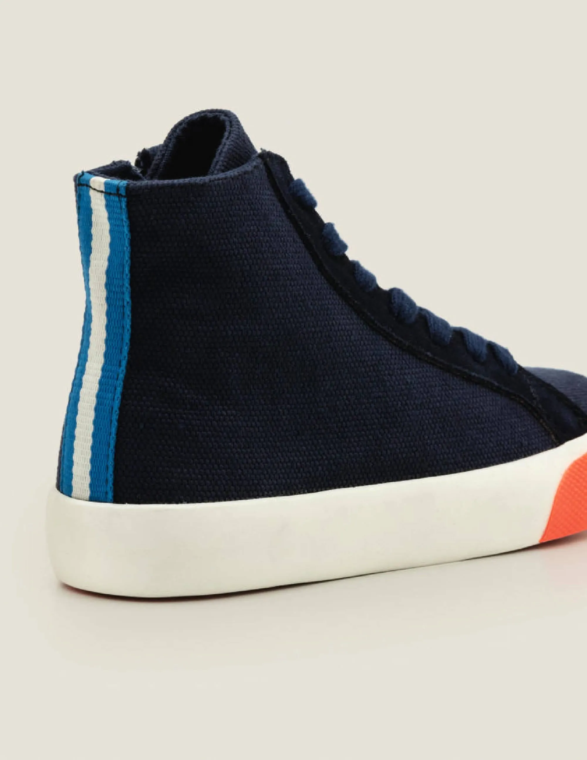 Contrast Canvas High Tops-Navy Blue