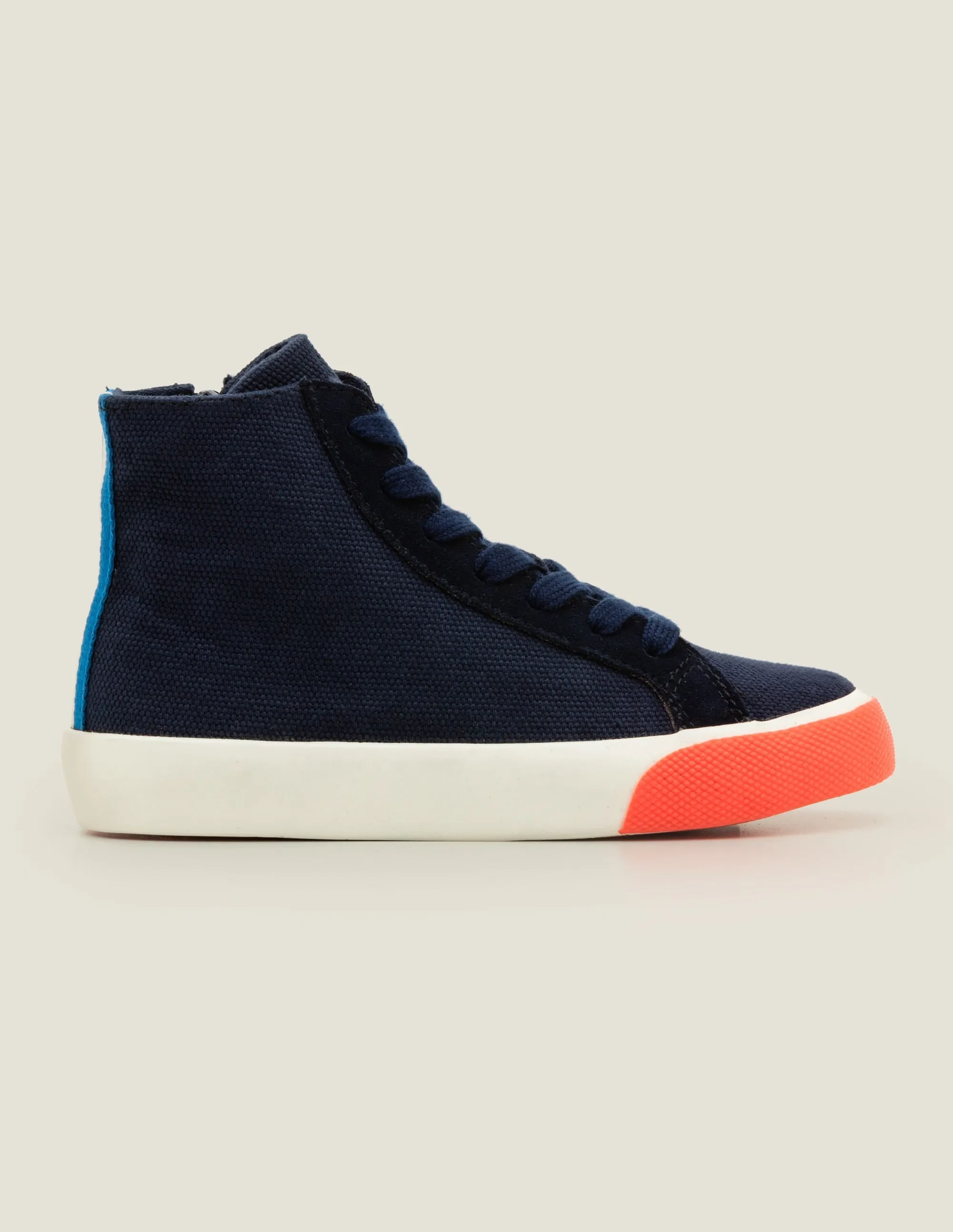 Contrast Canvas High Tops-Navy Blue
