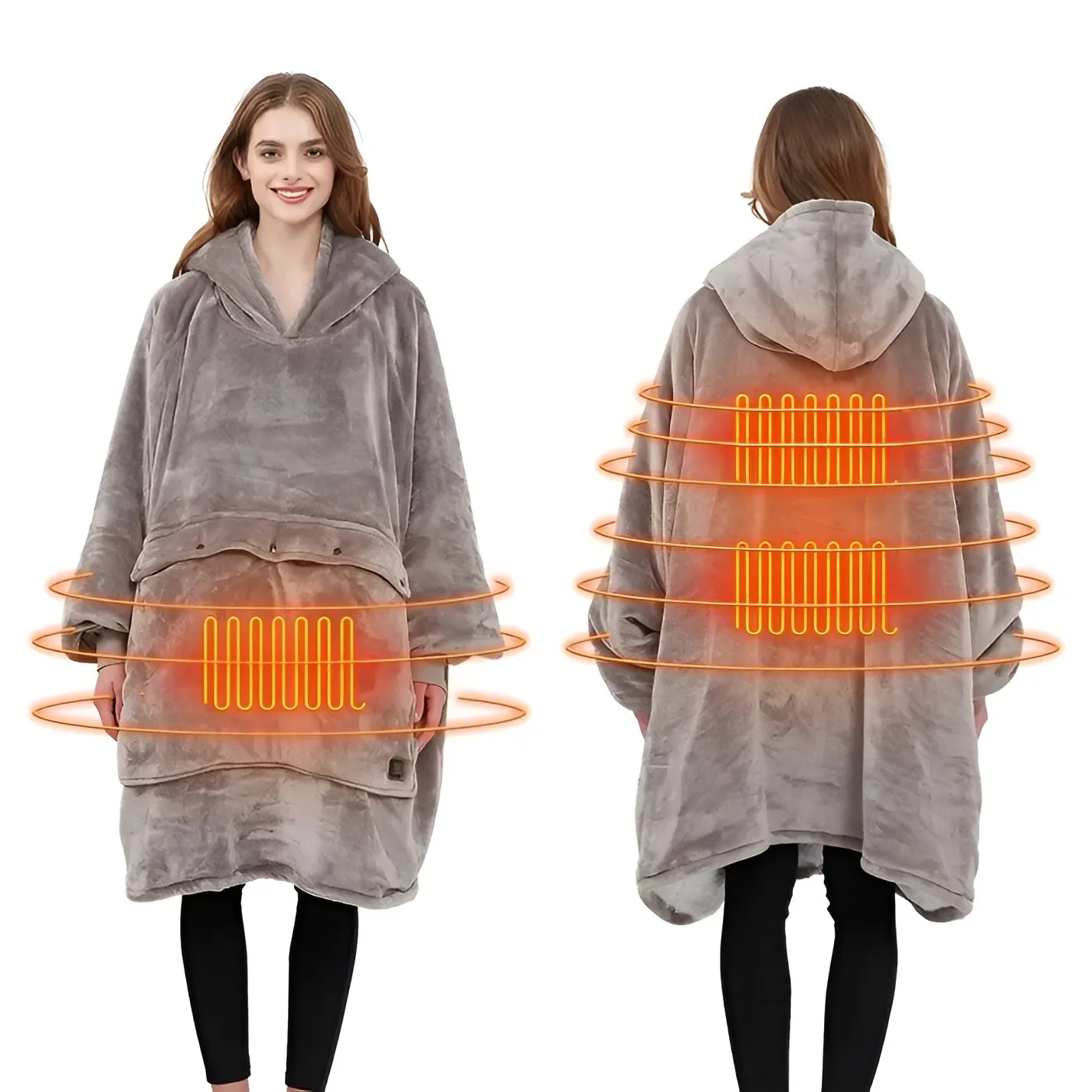 Cozy Oversized Hoodie With Heating Option