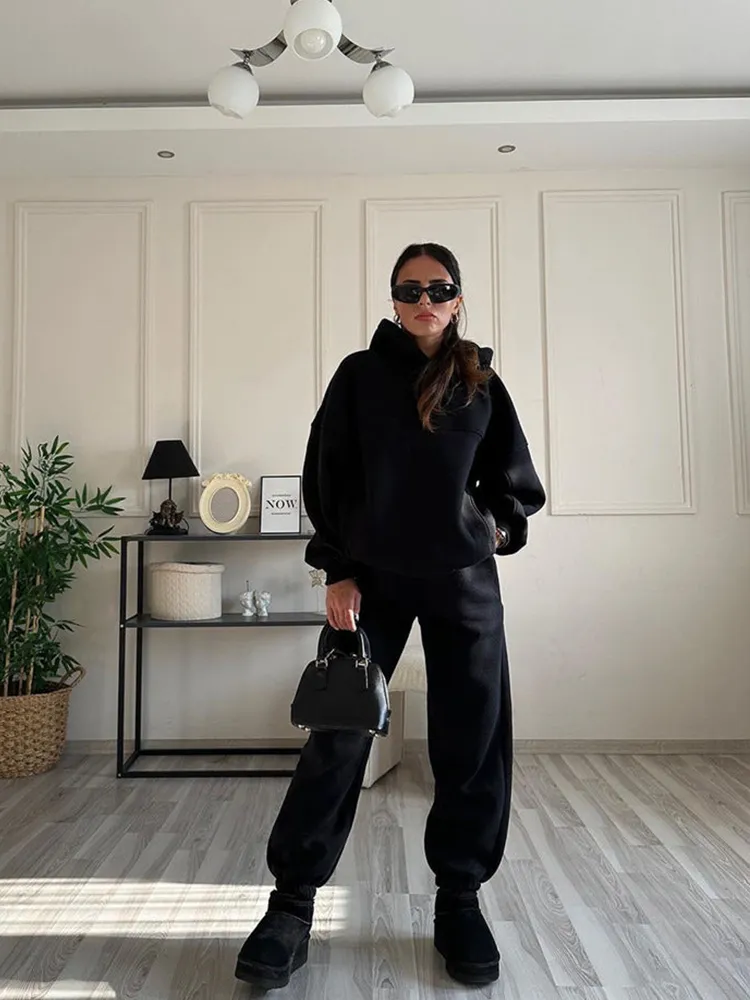 Cozy Tracksuit with Hoodie Set