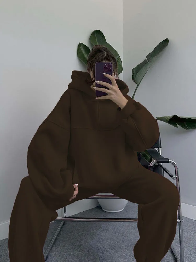 Cozy Tracksuit with Hoodie Set