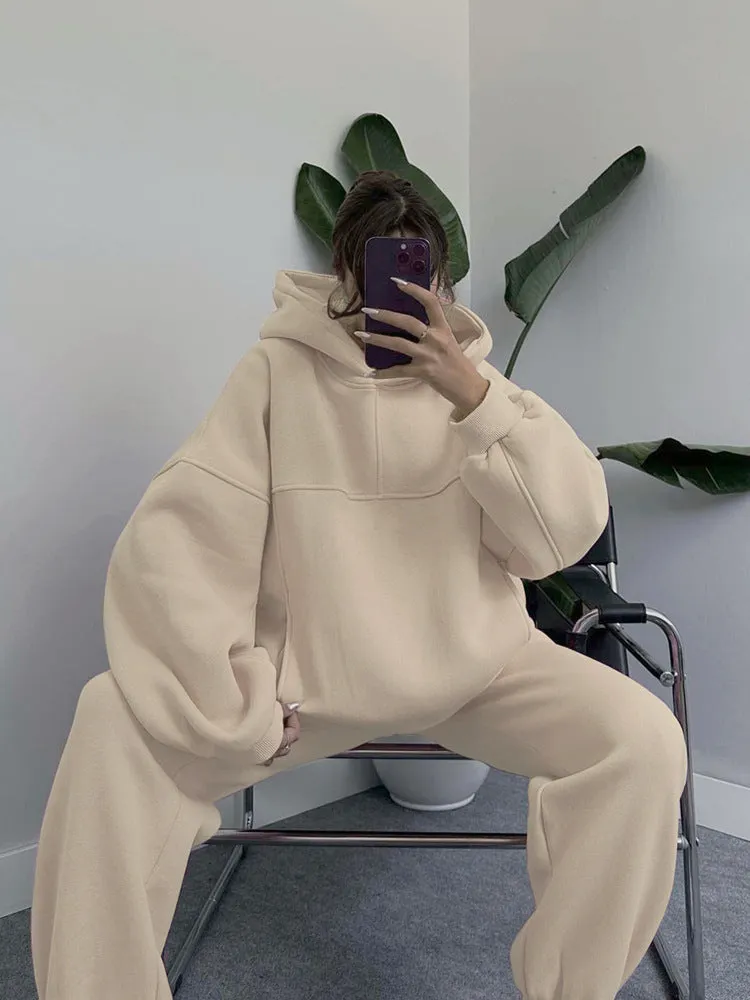 Cozy Tracksuit with Hoodie Set