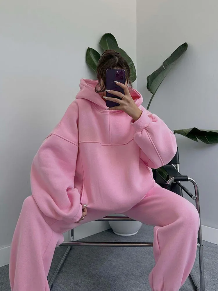 Cozy Tracksuit with Hoodie Set