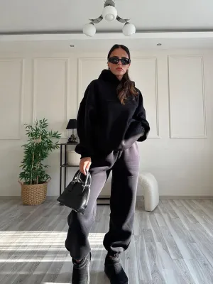 Cozy Tracksuit with Hoodie Set
