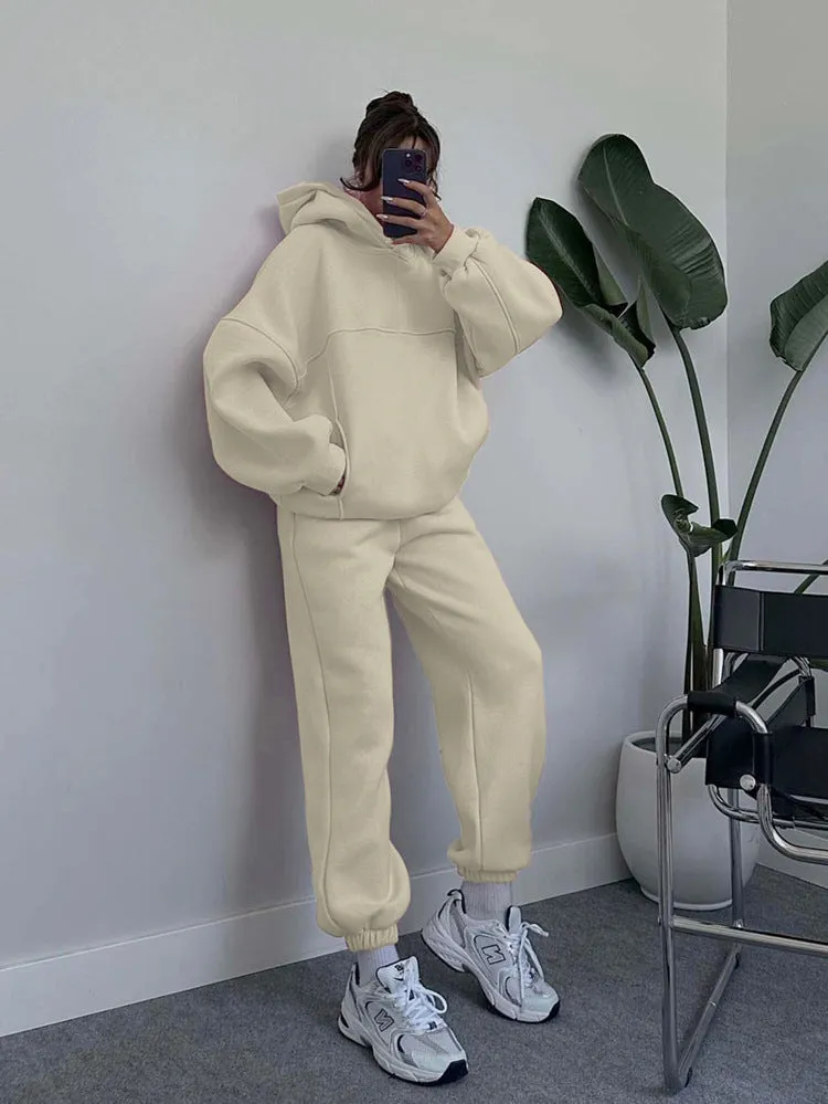Cozy Tracksuit with Hoodie Set