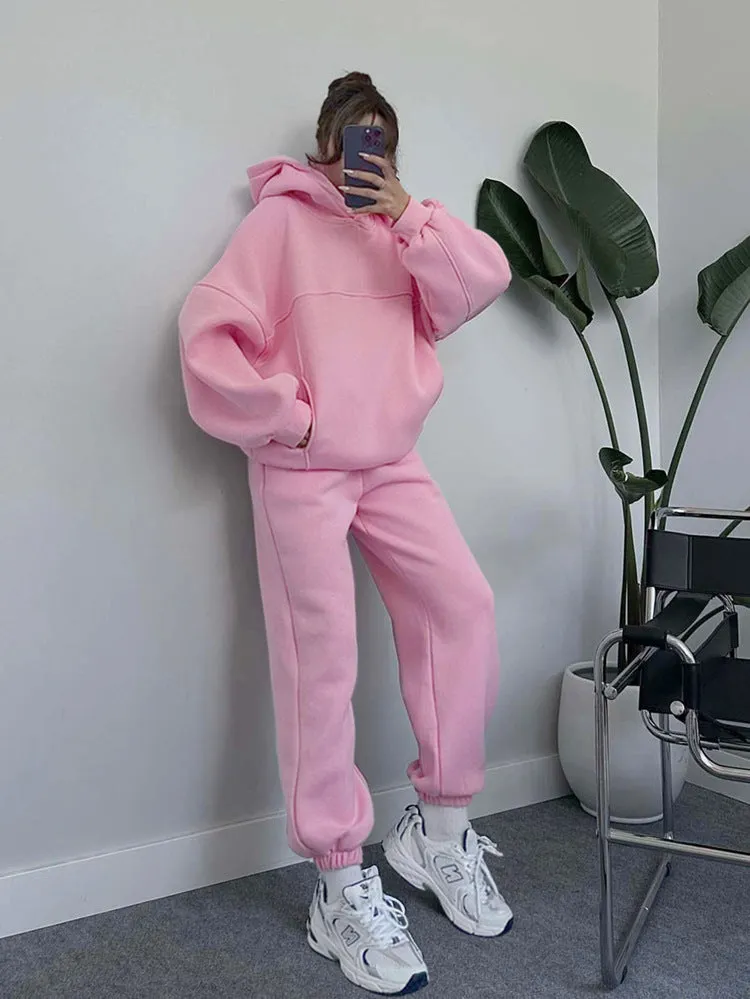 Cozy Tracksuit with Hoodie Set