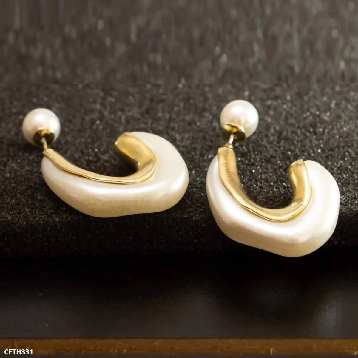 Curved Bead Tops Pair
