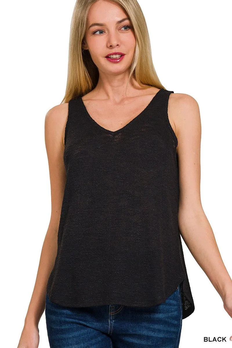 Easy Breezy Slub Knit Tank MORE COLORS!