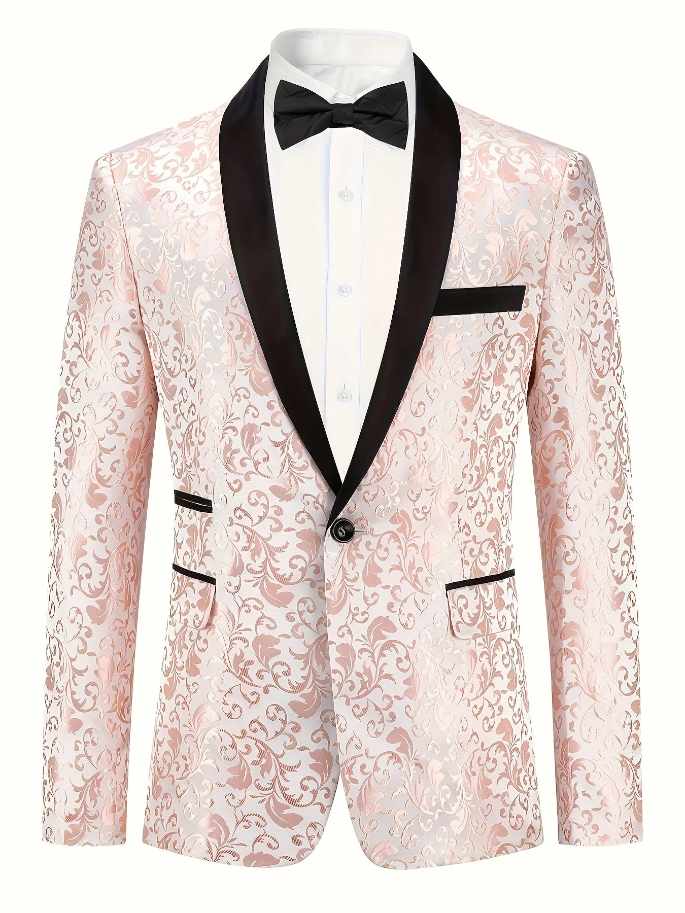 Elegant One Button Blazer For Men | Shawl Semi-Formal Suit Jacket ✔️