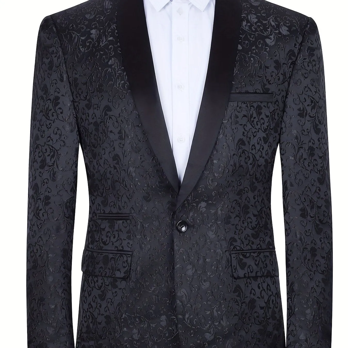 Elegant One Button Blazer For Men | Shawl Semi-Formal Suit Jacket ✔️
