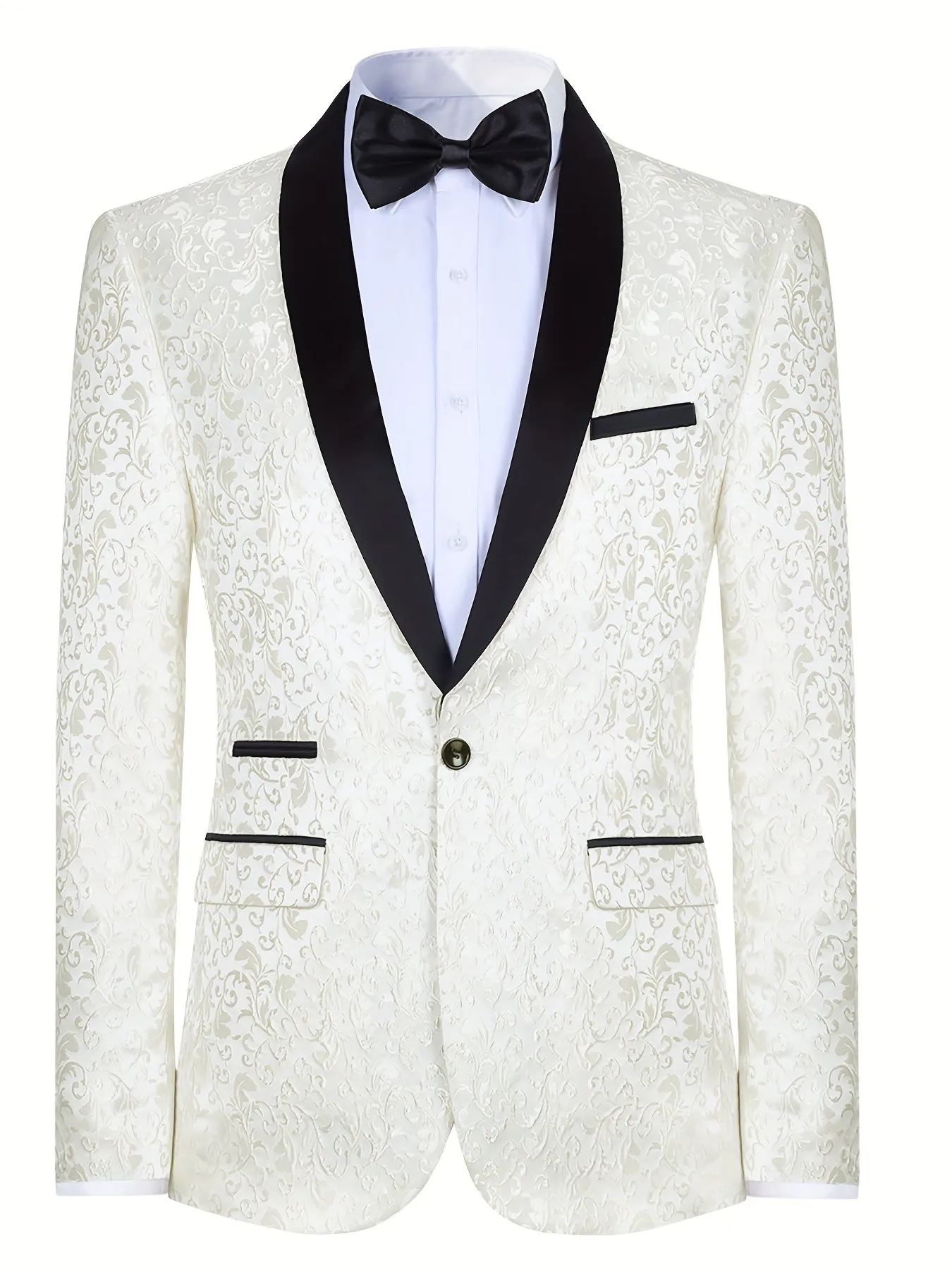 Elegant One Button Blazer For Men | Shawl Semi-Formal Suit Jacket ✔️