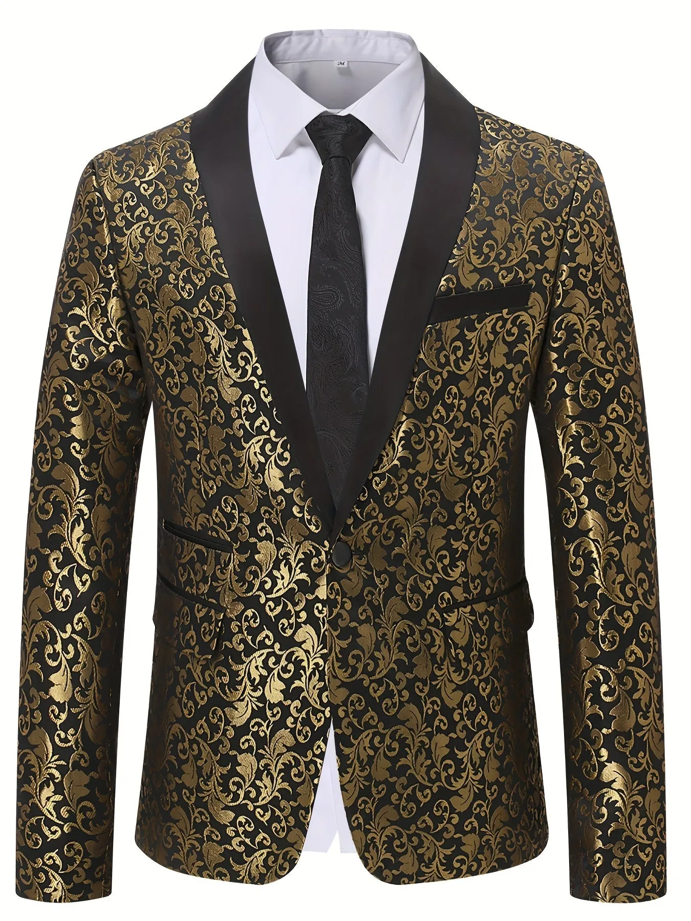 Elegant One Button Blazer For Men | Shawl Semi-Formal Suit Jacket ✔️