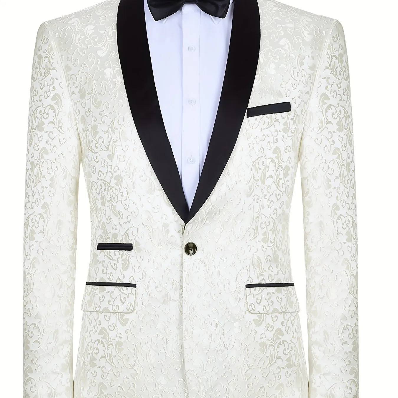 Elegant One Button Blazer For Men | Shawl Semi-Formal Suit Jacket ✔️