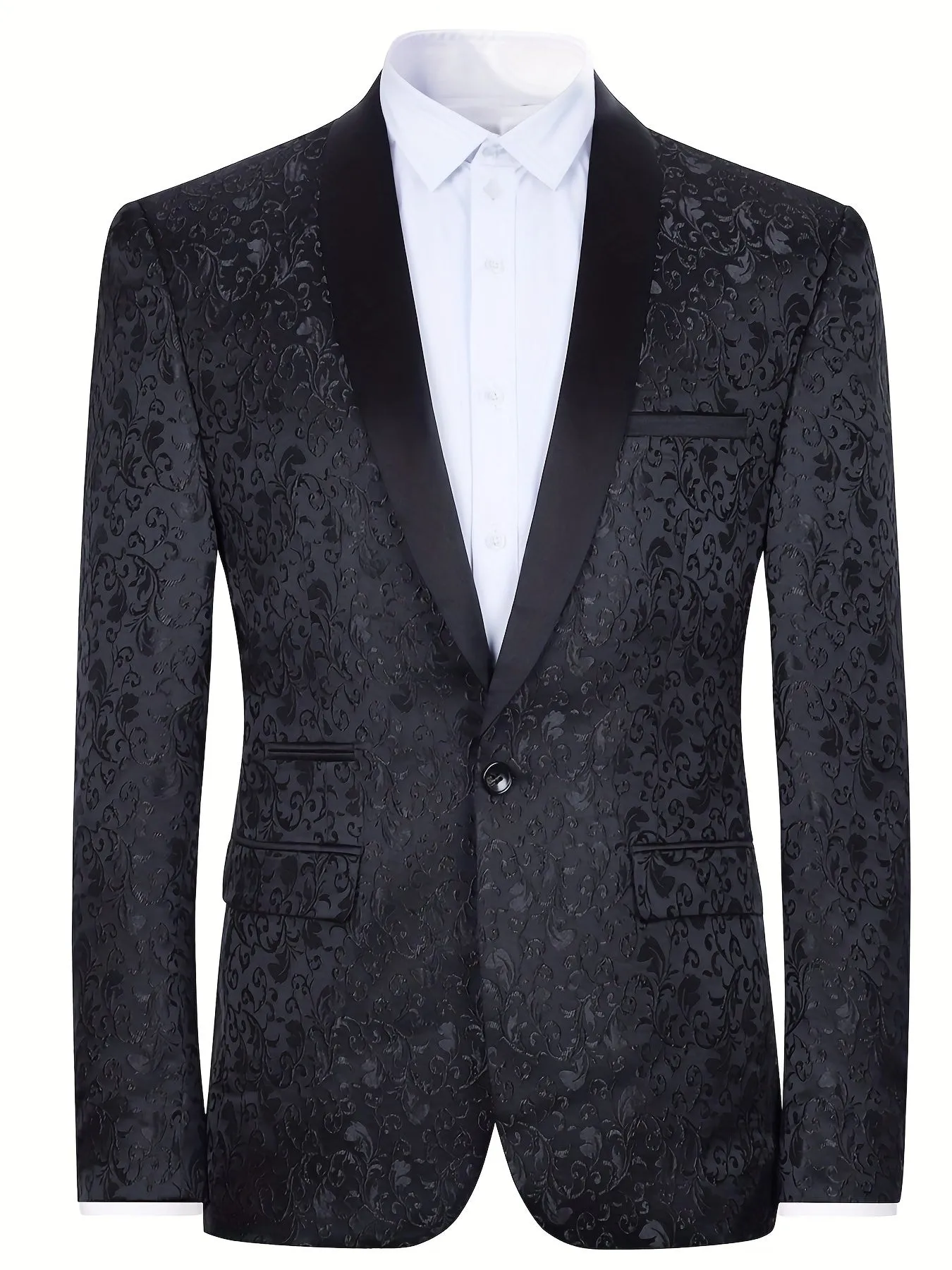 Elegant One Button Blazer For Men | Shawl Semi-Formal Suit Jacket ✔️