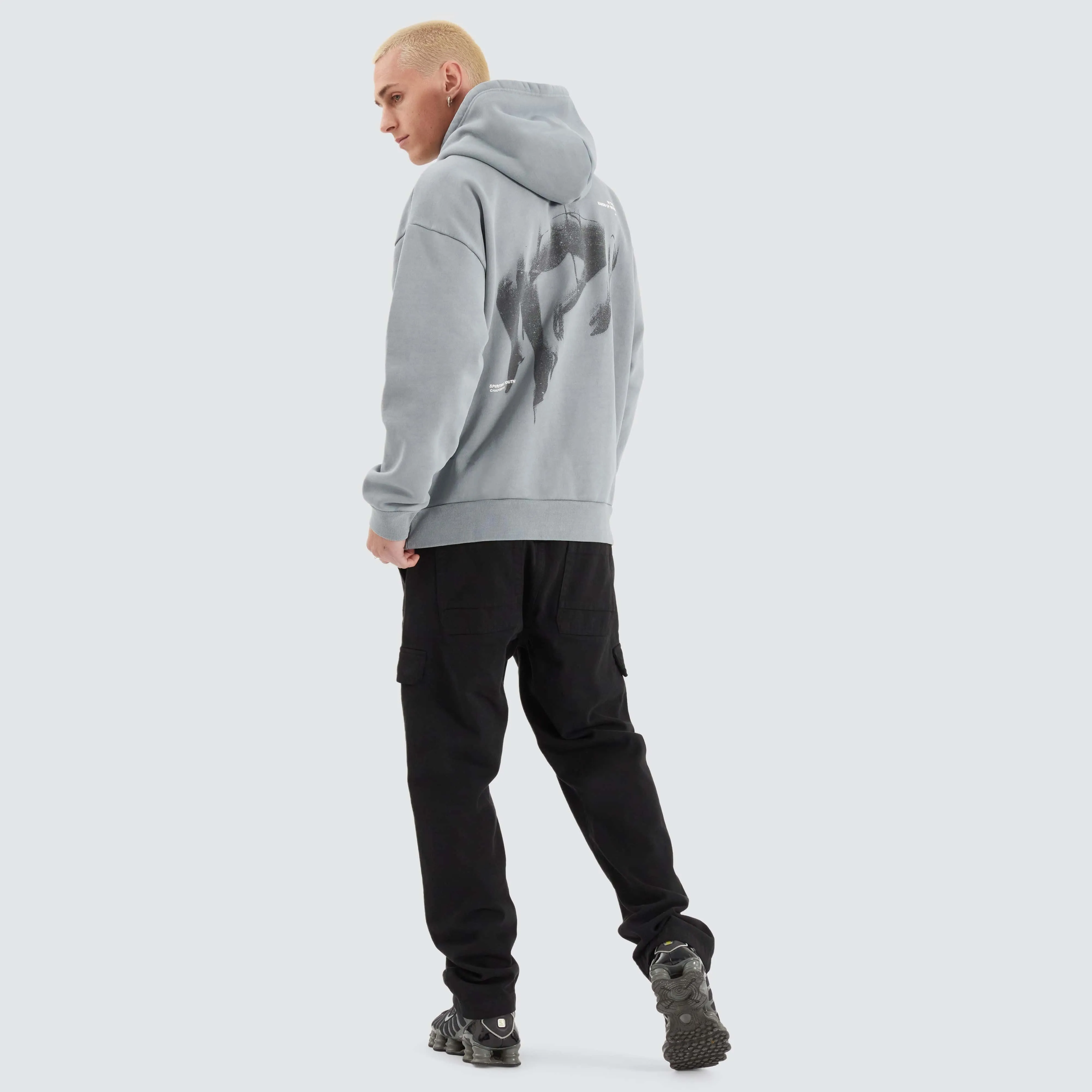 Faded Heavy Relaxed Hoodie Pigment Ultimate Grey