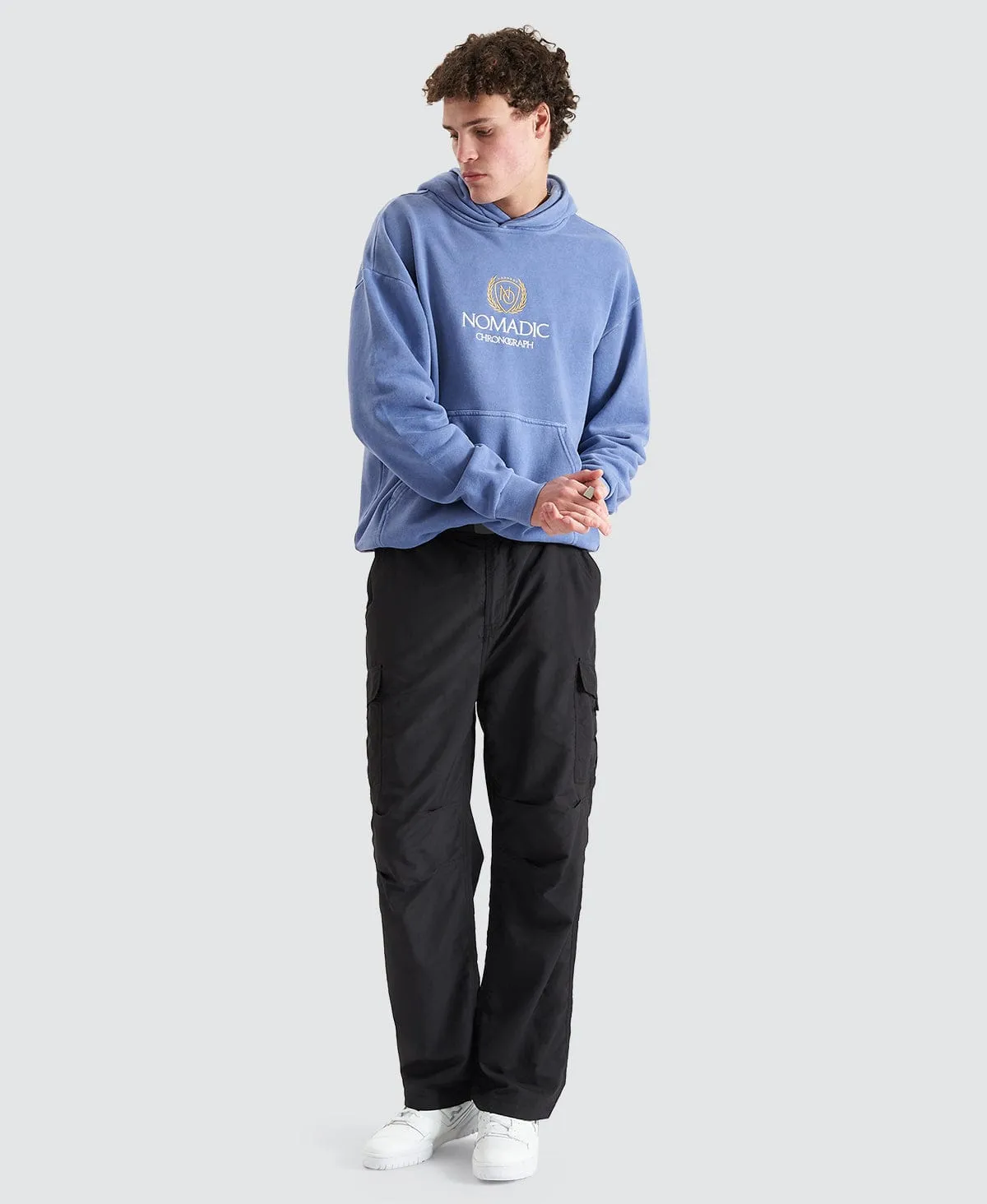 Fairway Relaxed Hooded Sweater Pigment Velvet Morning