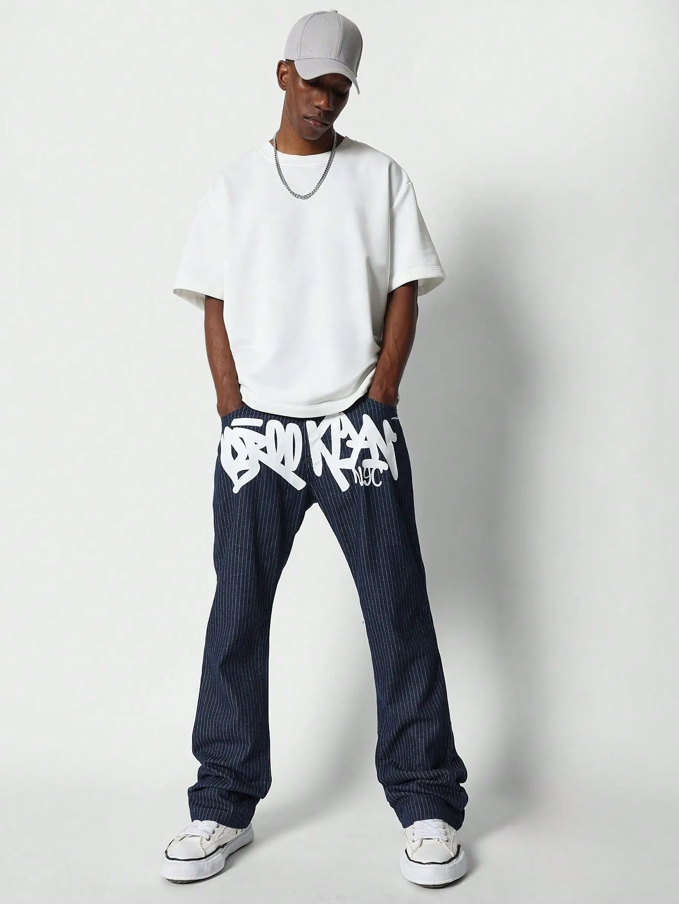 Flare Fit Jean With Front Graphic Print