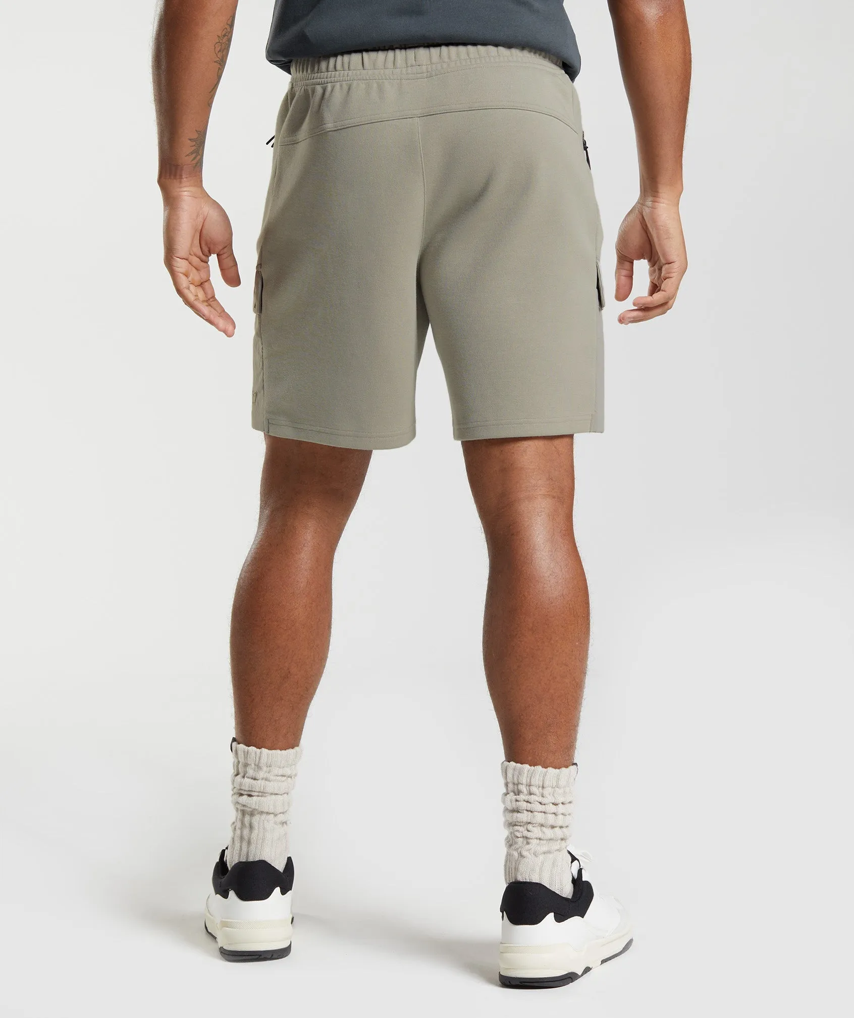 Gymshark Rest Day Commute Shorts - Ecru Brown