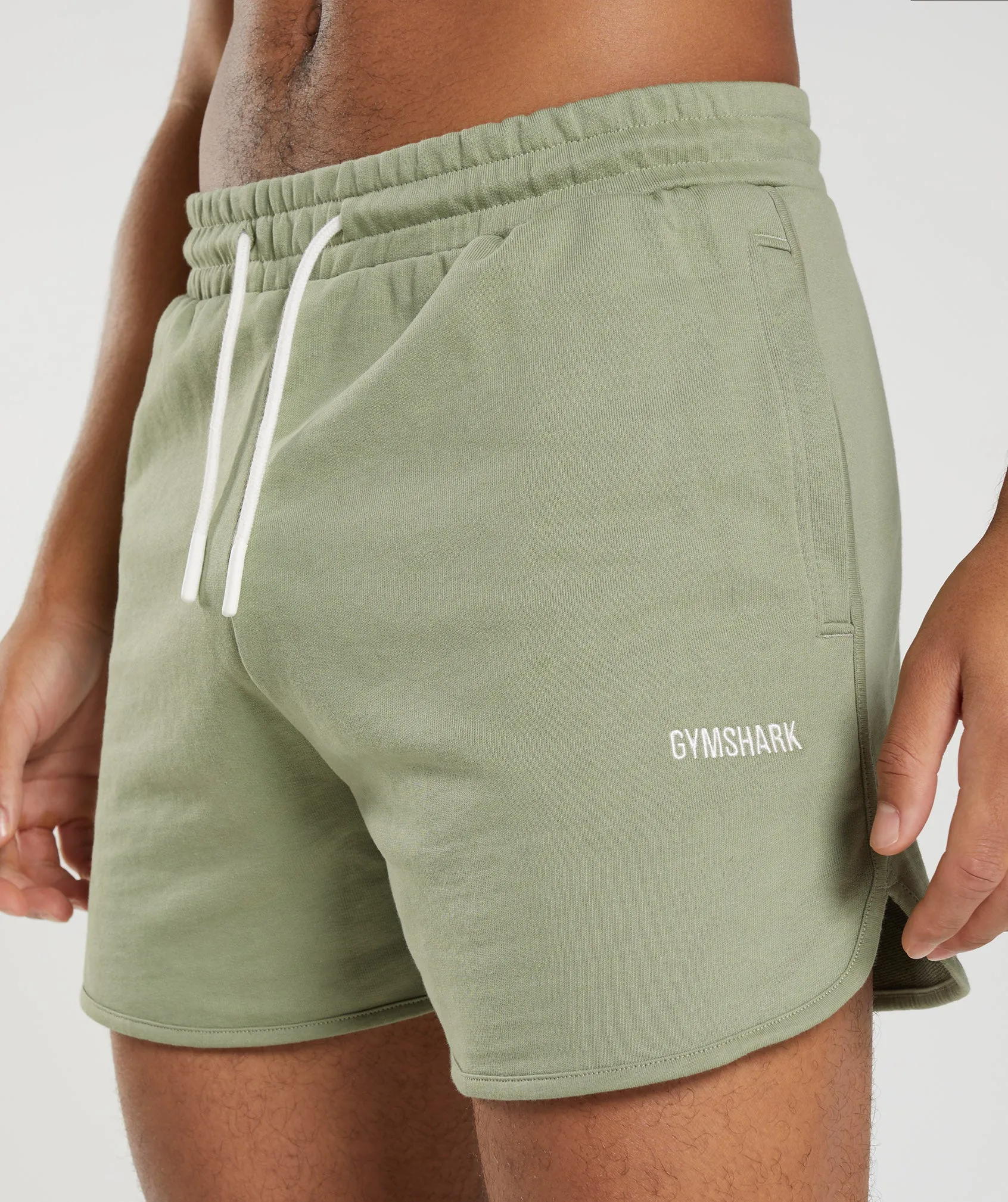 Gymshark Rest Day Sweats 4'' Lounge Shorts - Sage Green