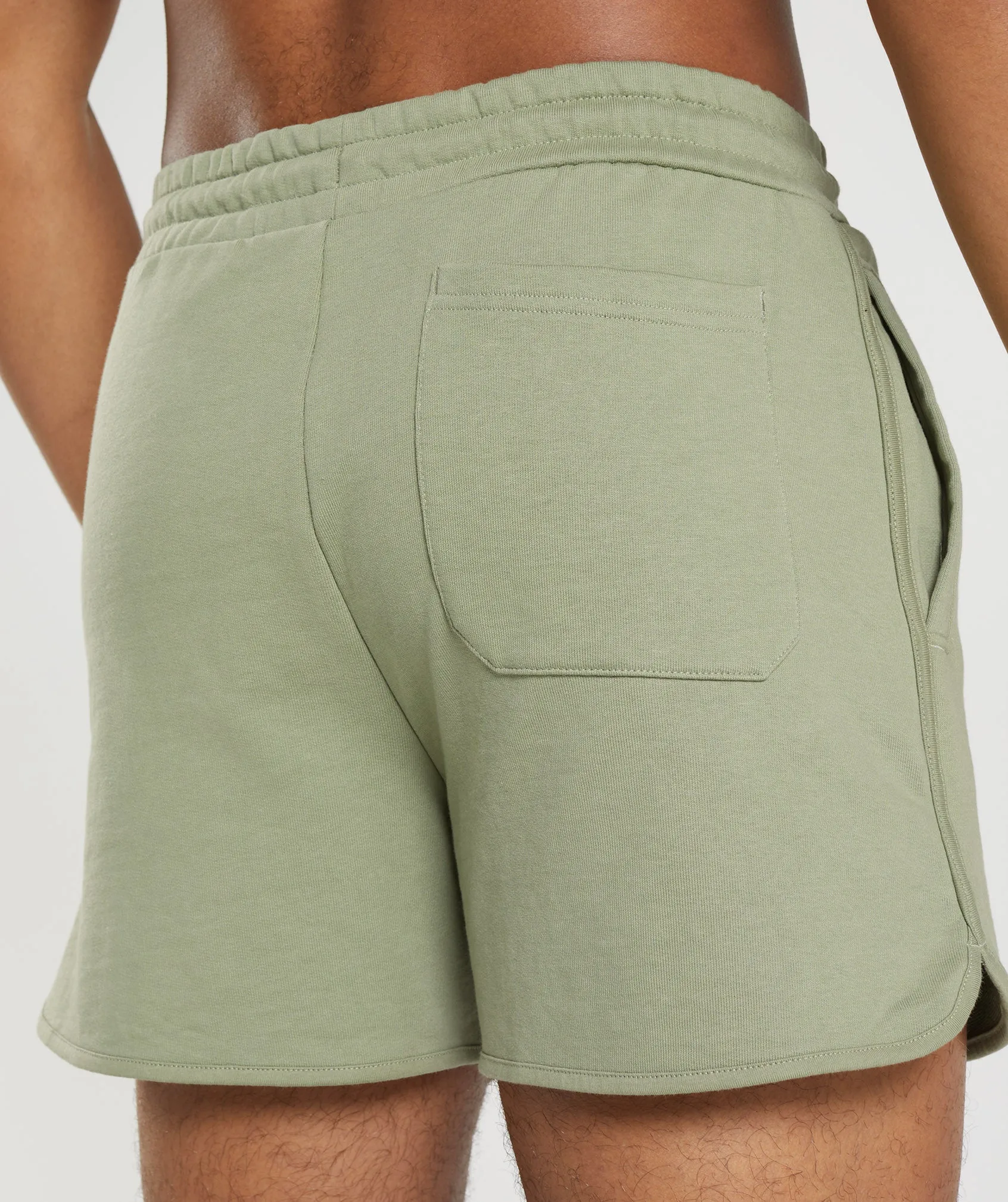 Gymshark Rest Day Sweats 4'' Lounge Shorts - Sage Green