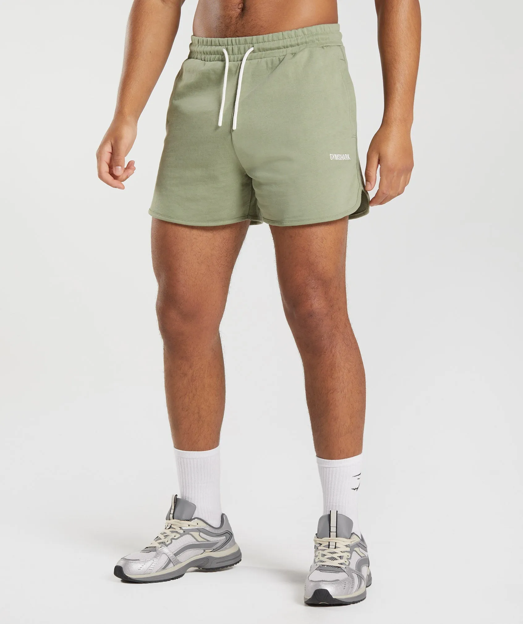 Gymshark Rest Day Sweats 4'' Lounge Shorts - Sage Green