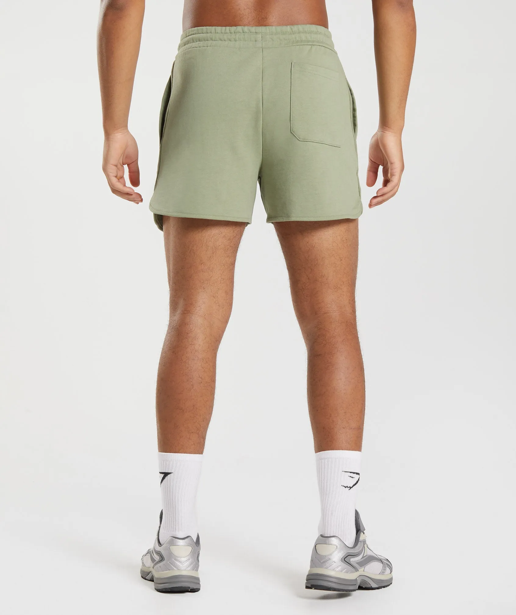 Gymshark Rest Day Sweats 4'' Lounge Shorts - Sage Green