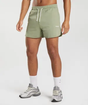 Gymshark Rest Day Sweats 4'' Lounge Shorts - Sage Green