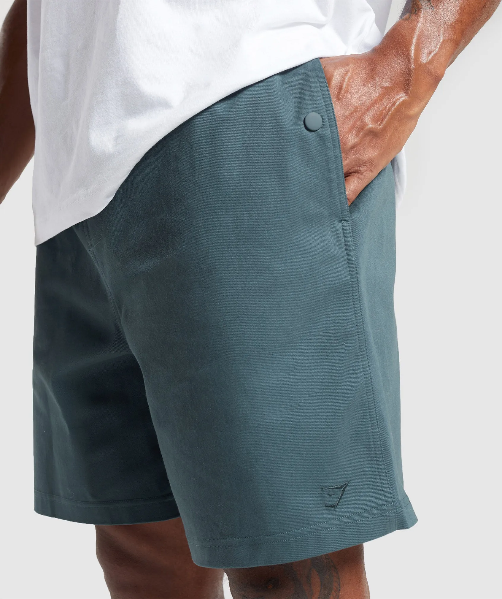 Gymshark Rest Day Woven Shorts - Smokey Teal