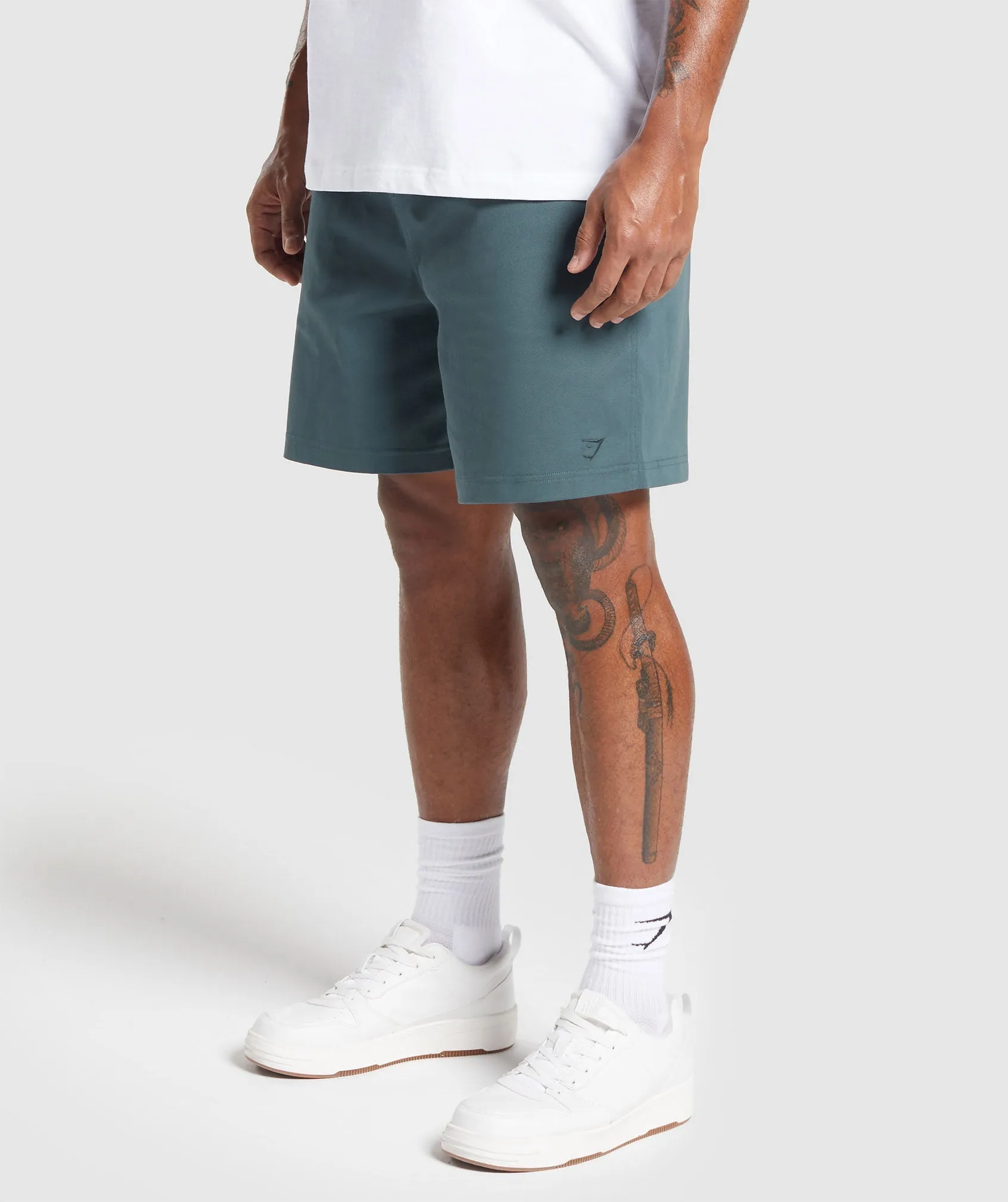 Gymshark Rest Day Woven Shorts - Smokey Teal