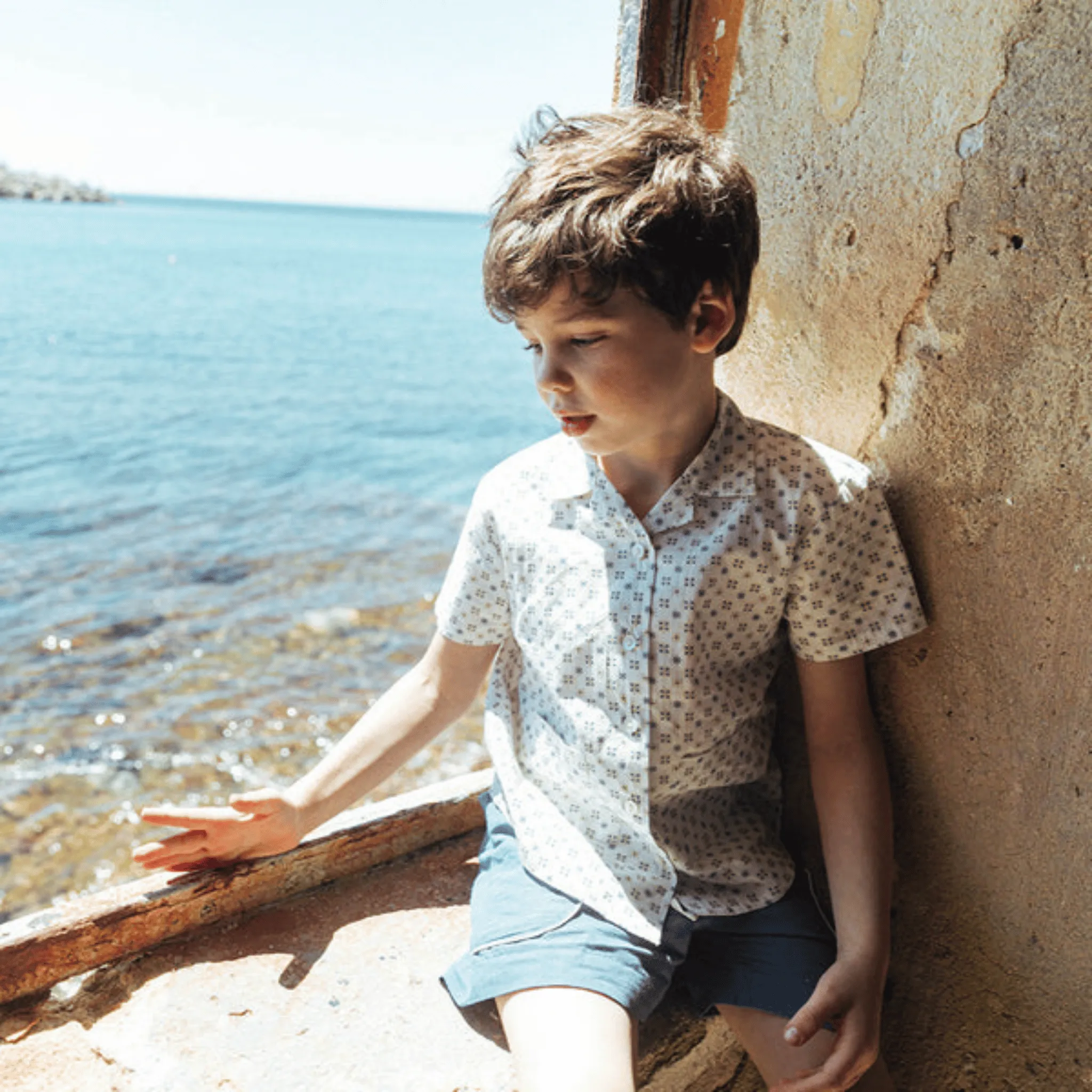 Henri Shirt in Tile Print