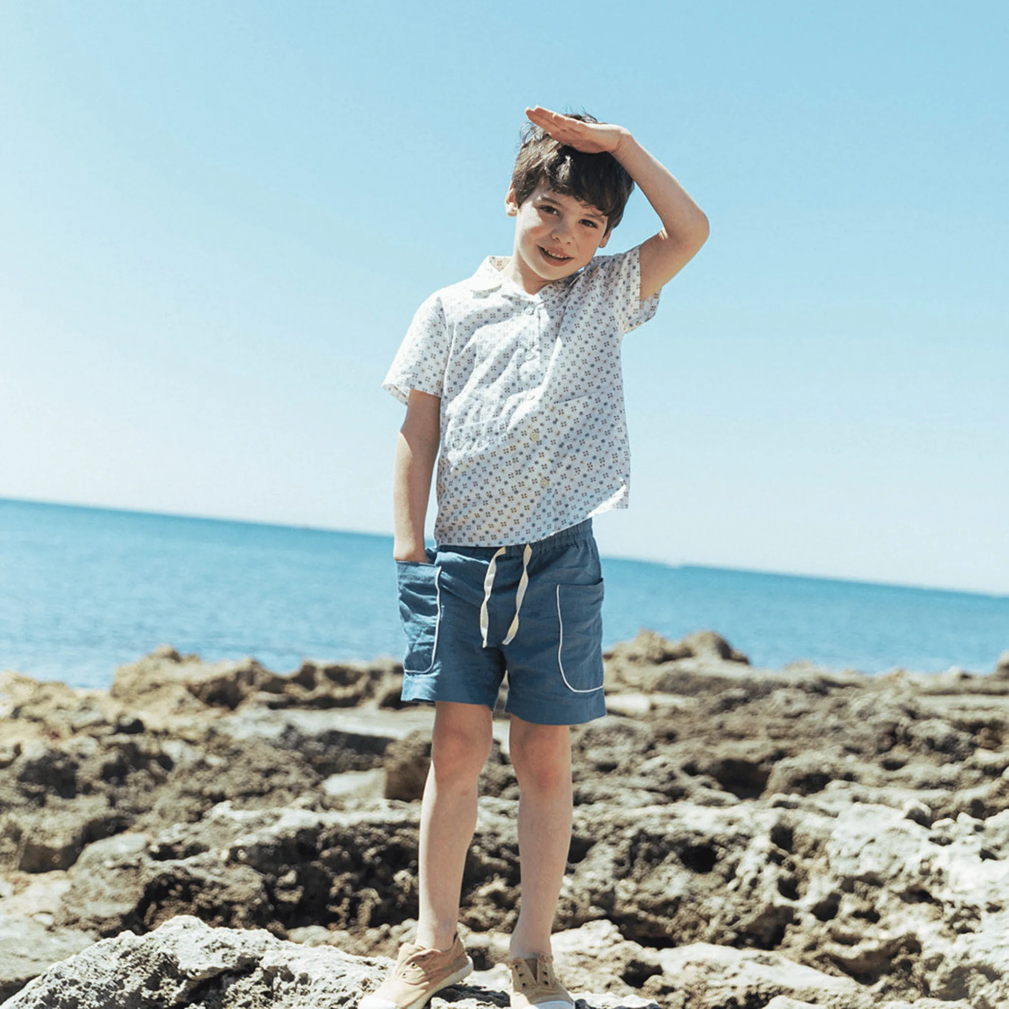 Henri Shirt in Tile Print