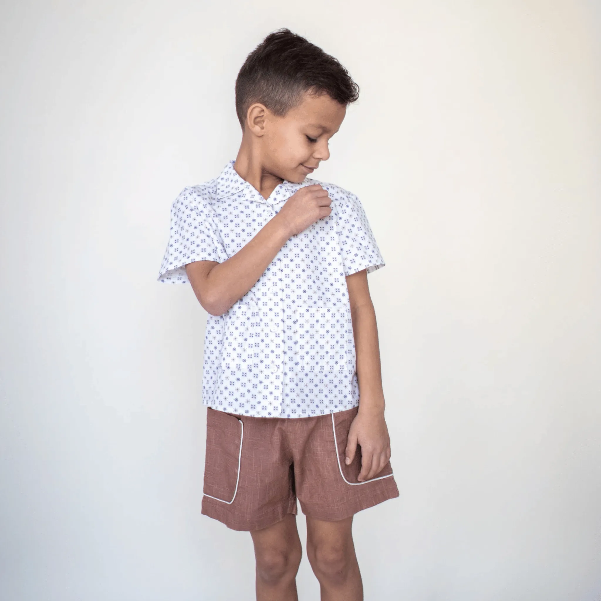 Henri Shirt in Tile Print