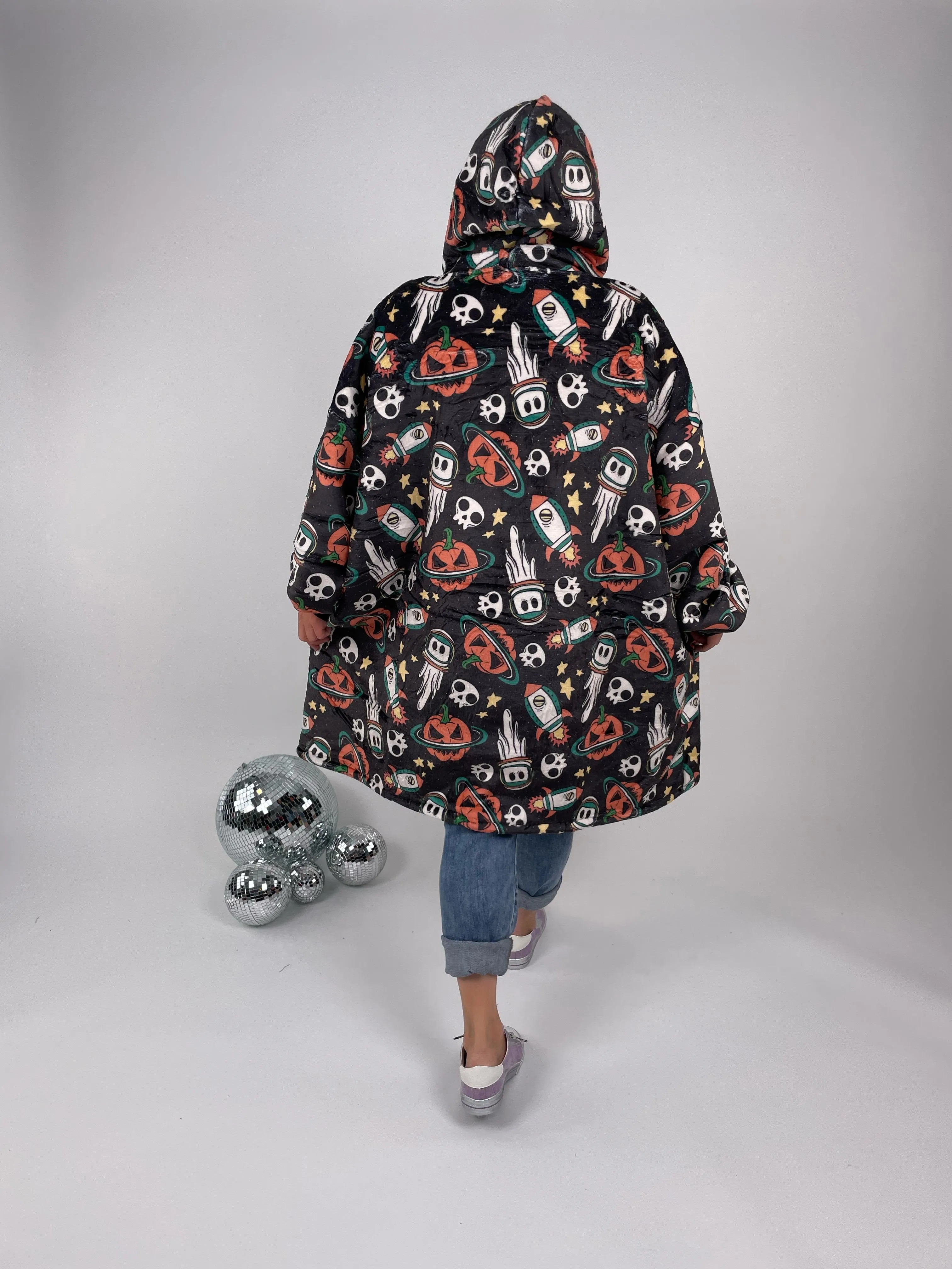 KMB Custom HALLOWEEN Blanket Hoodies!! ADULT   KID SIZE {Multiple Prints!}