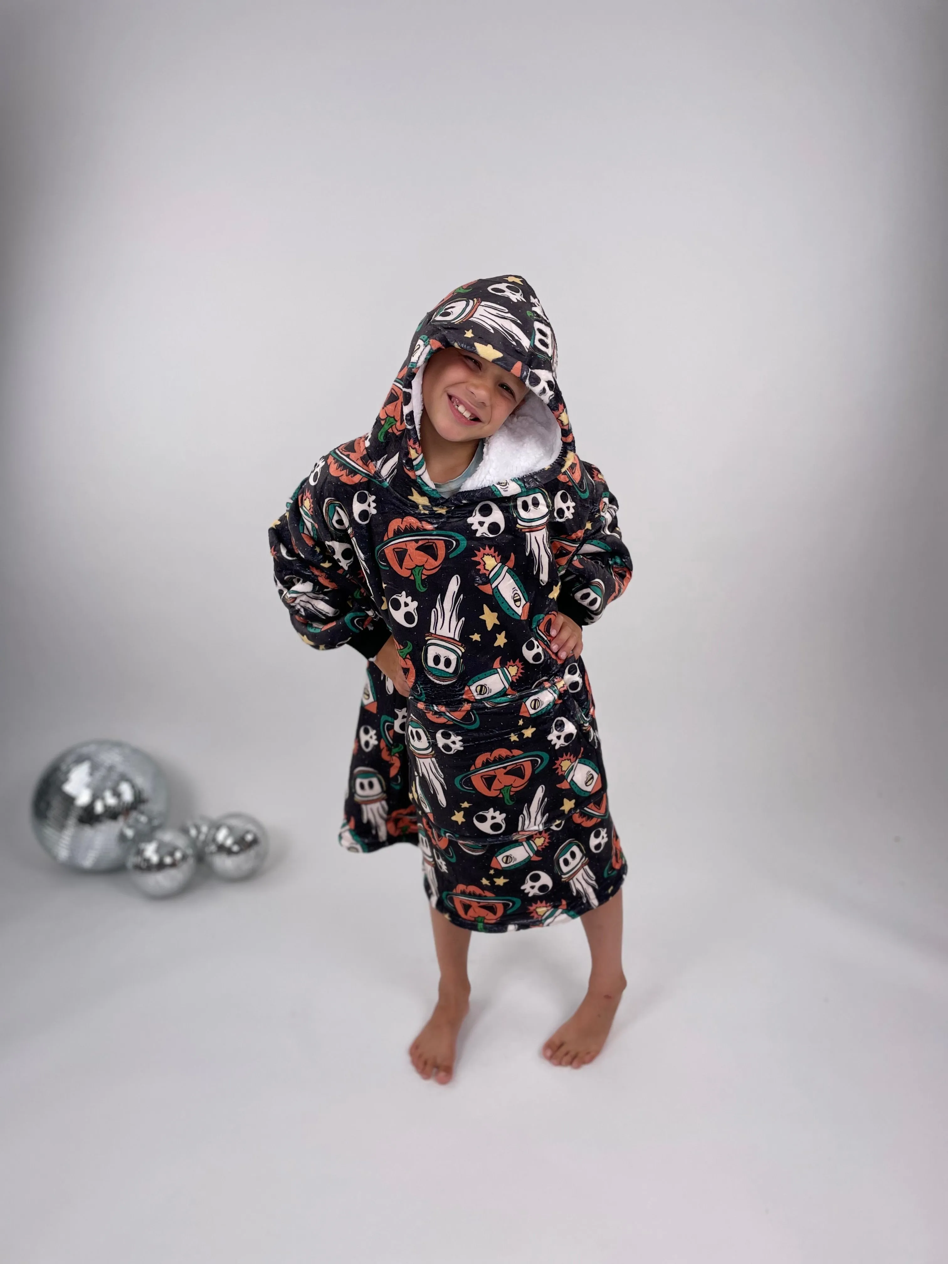 KMB Custom HALLOWEEN Blanket Hoodies!! ADULT   KID SIZE {Multiple Prints!}