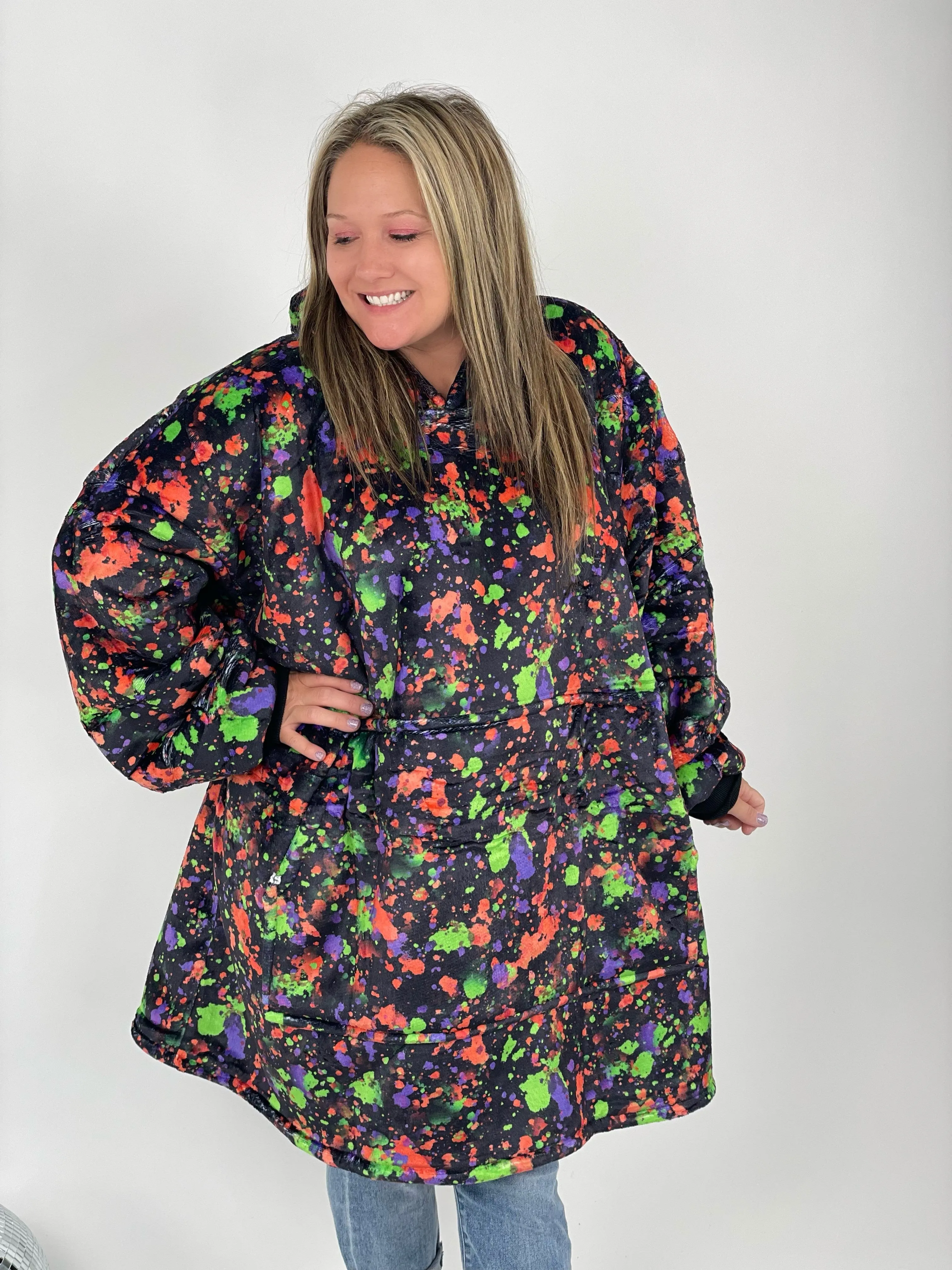 KMB Custom HALLOWEEN Blanket Hoodies!! ADULT   KID SIZE {Multiple Prints!}