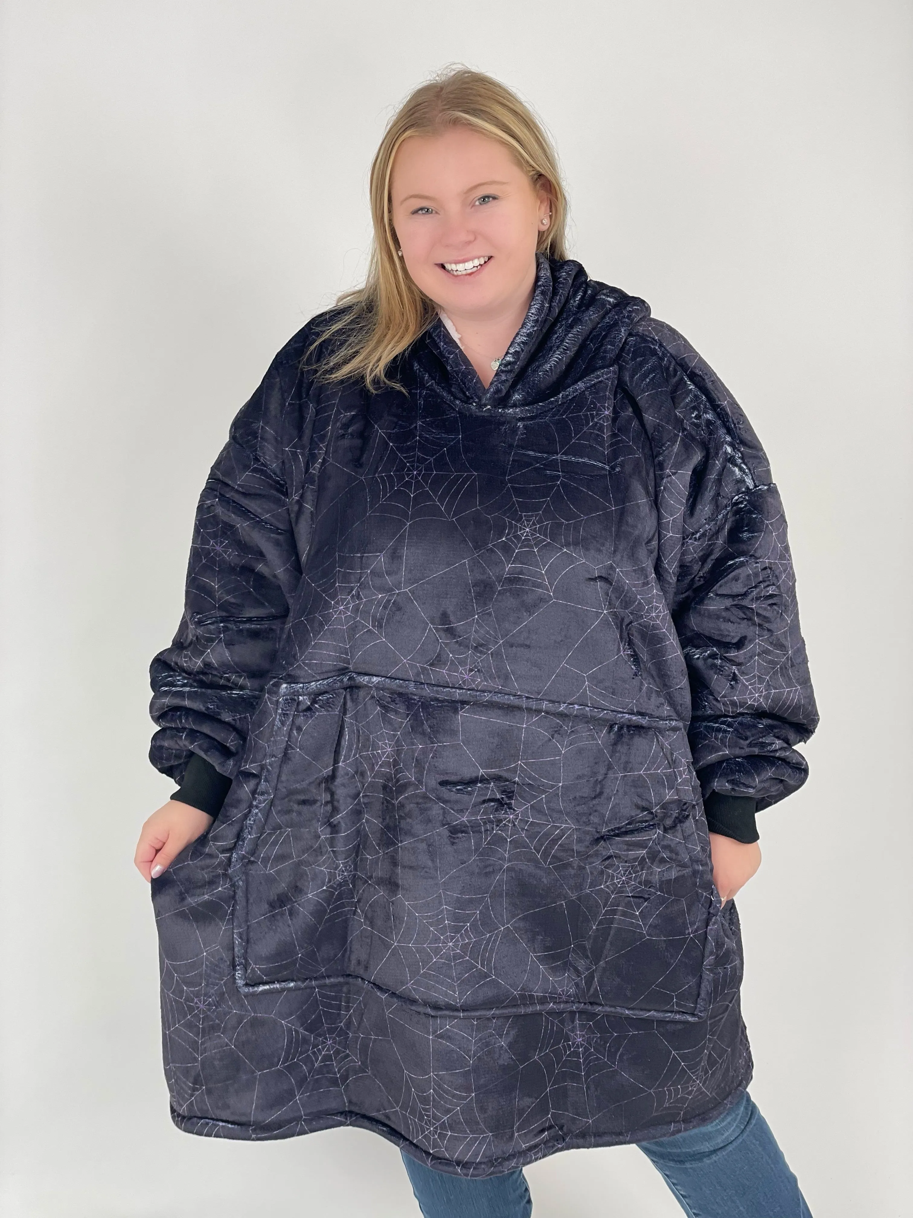 KMB Custom HALLOWEEN Blanket Hoodies!! ADULT   KID SIZE {Multiple Prints!}
